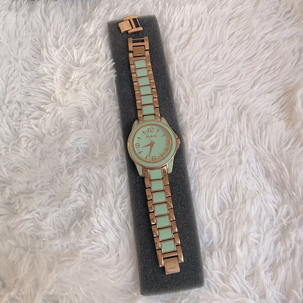 Heidi Klum - Tiffany Blue & Gold watch